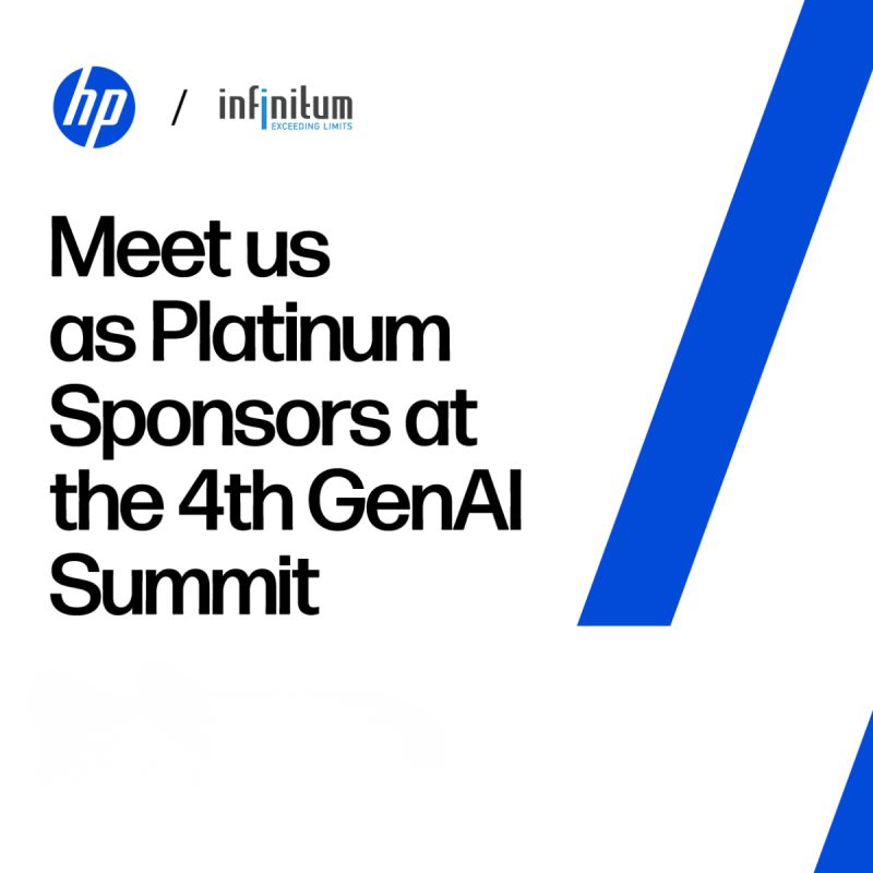 Infinitum, Platinum Sponsors with HP at GenAI Forum